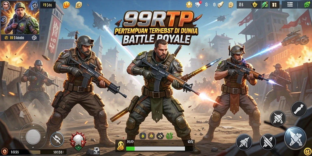 Gameplay menegangkan dalam pertempuran Battle Royale 99RTP.
