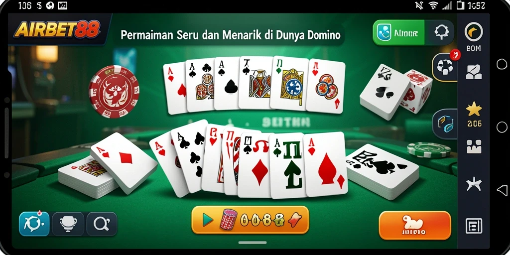 Tampilan gameplay Domino yang seru di AIRBET88.