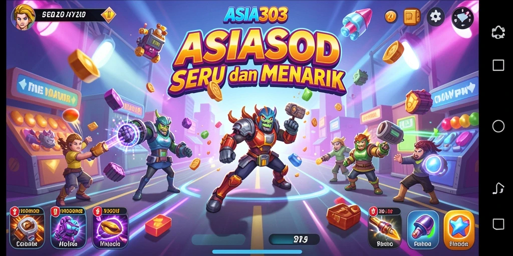 Screenshot gameplay ASIA303 dengan tantangan Arcade yang menarik.