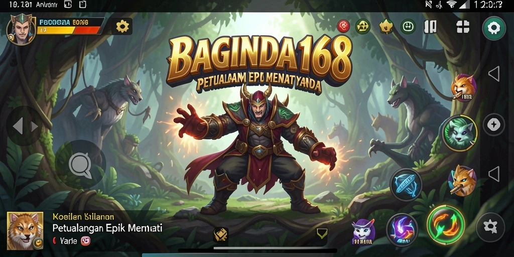 Screenshot gameplay menampilkan petualangan seru di BAGINDA168.