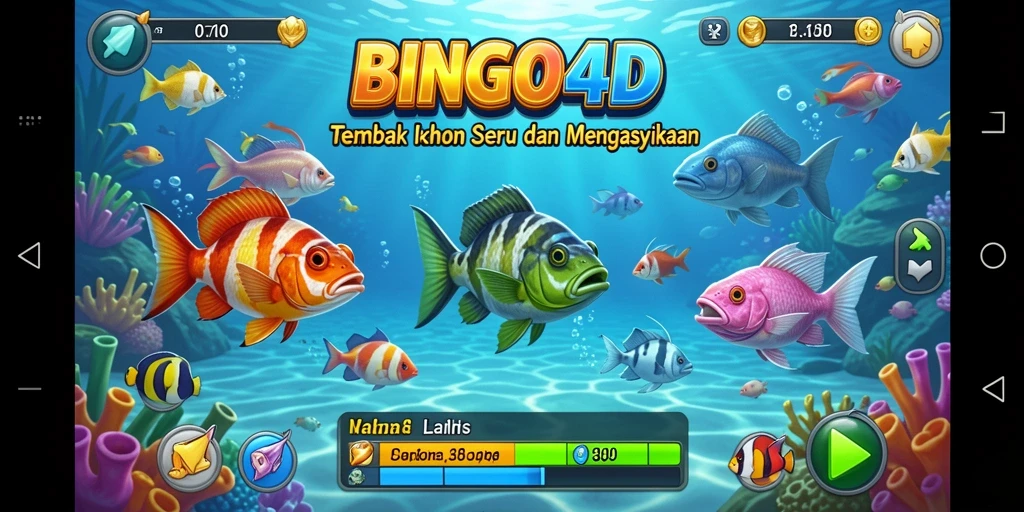 Tampilan gameplay BINGO4D yang seru dan penuh aksi Tembak Ikan.