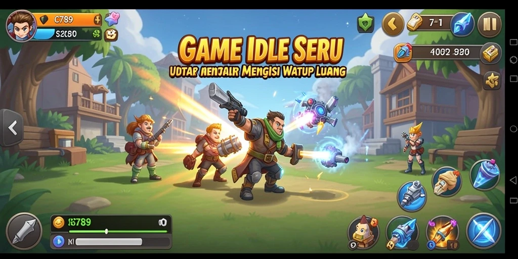Tampilan gameplay C789 yang menarik dan penuh warna.