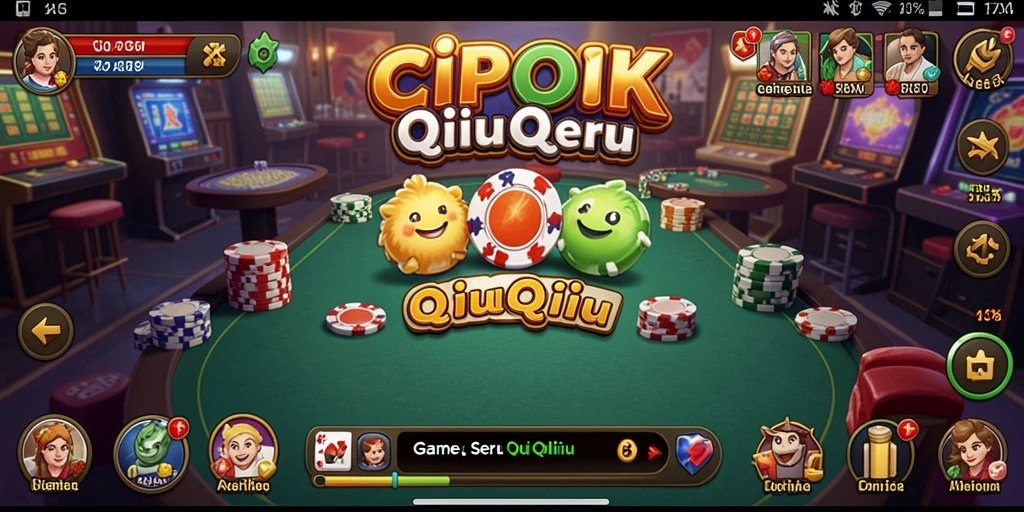 Tampilan gameplay menarik dari game QiuQiu CIPOK.