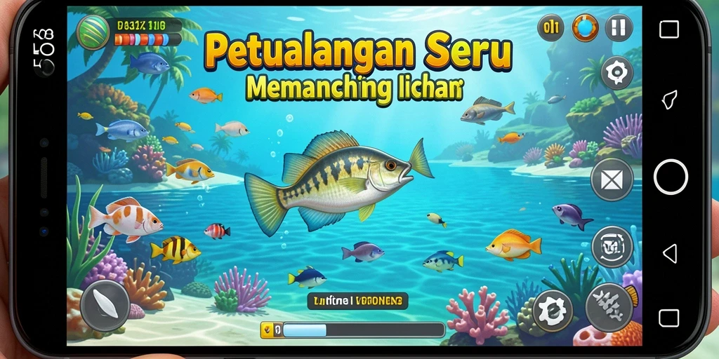 Tangkapan ikan yang besar dalam gameplay F08.