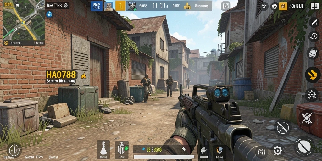 Tampilan aksi seru dalam game TPS HAO788.