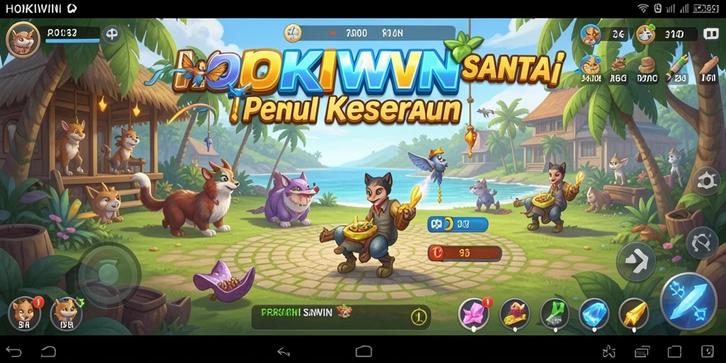 Tampilan gameplay HOKIWIN yang menawan dan penuh warna.
