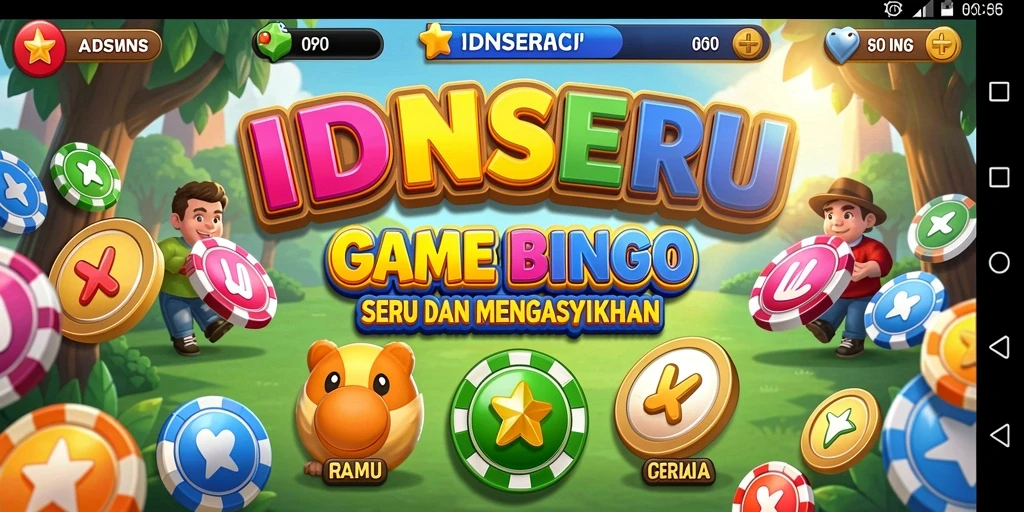 Tampilan gameplay IDNSERU yang menarik dan penuh warna.