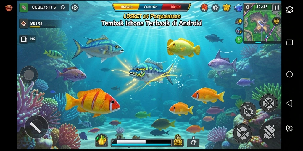 Tampilan menarik dari gameplay Tembak Ikan di IOSBET.