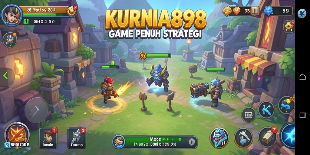 Screenshot gameplay KURNIA898 yang menunjukkan elemen Idle yang interaktif.