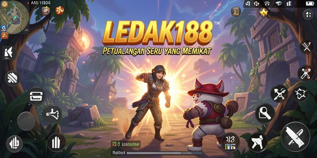 Tampilan gameplay LEDAK188 yang menampilkan petualangan mendebarkan.