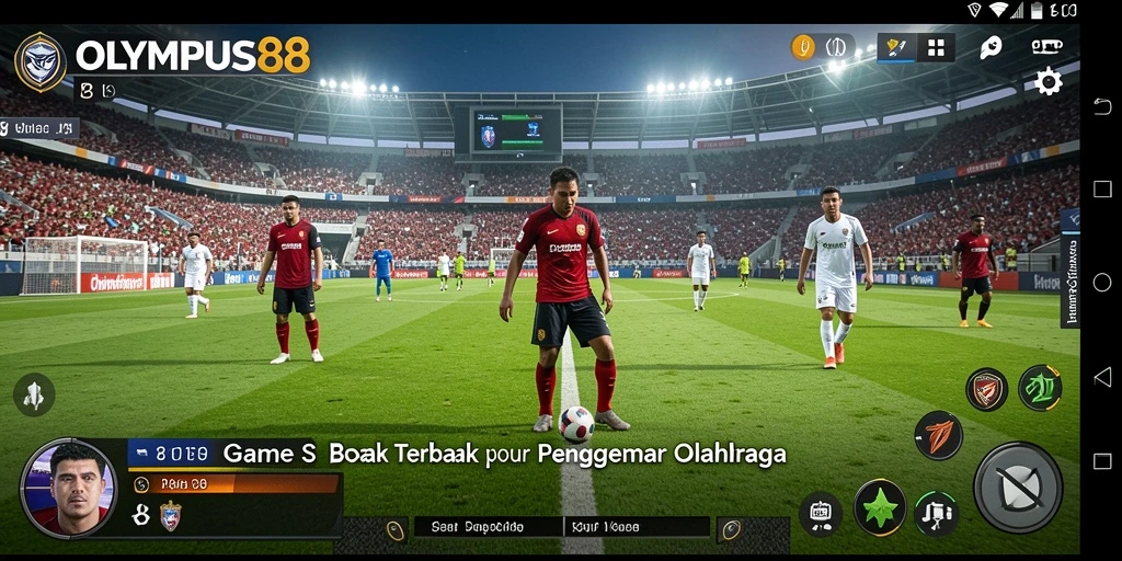 Gameplay OLYMPUS88 dengan aksi sepak bola yang mendebarkan.