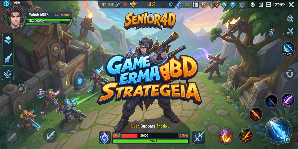 Screenshot SENIOR4D menampilkan aksi pertempuran yang seru dan karakter yang menawan.