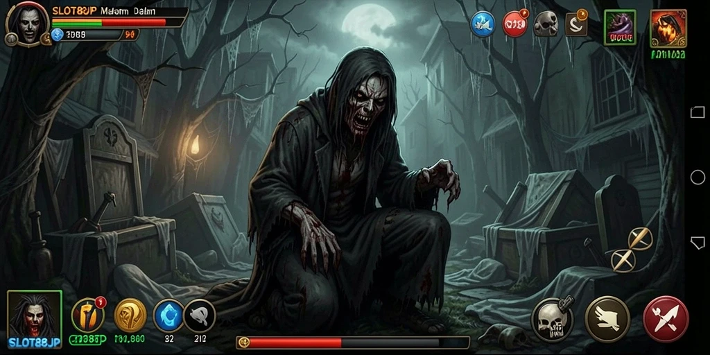 Pengalaman gameplay horor menegangkan dengan efek suara mencekam.