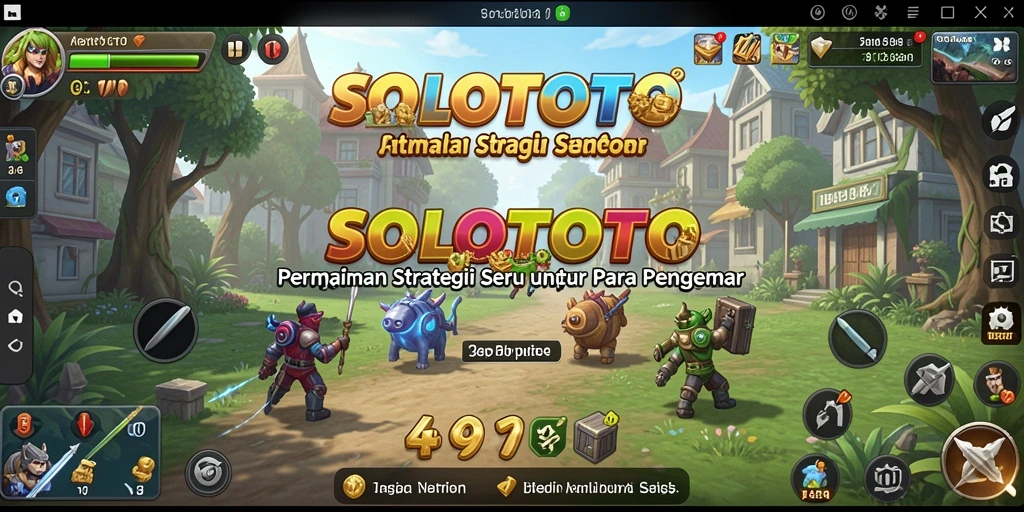 Tampilan gameplay SOLOTOTO yang mendebarkan dan penuh strategi.