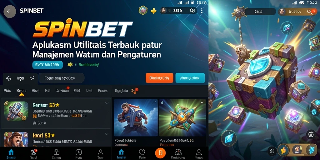 Tampilan antarmuka SPINBET saat pengguna mengatur tugas harian.