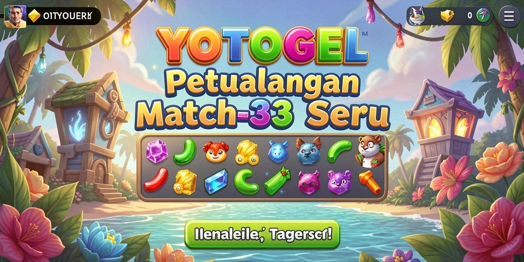Tampilan gameplay YOTOGEL yang penuh warna dan menantang.