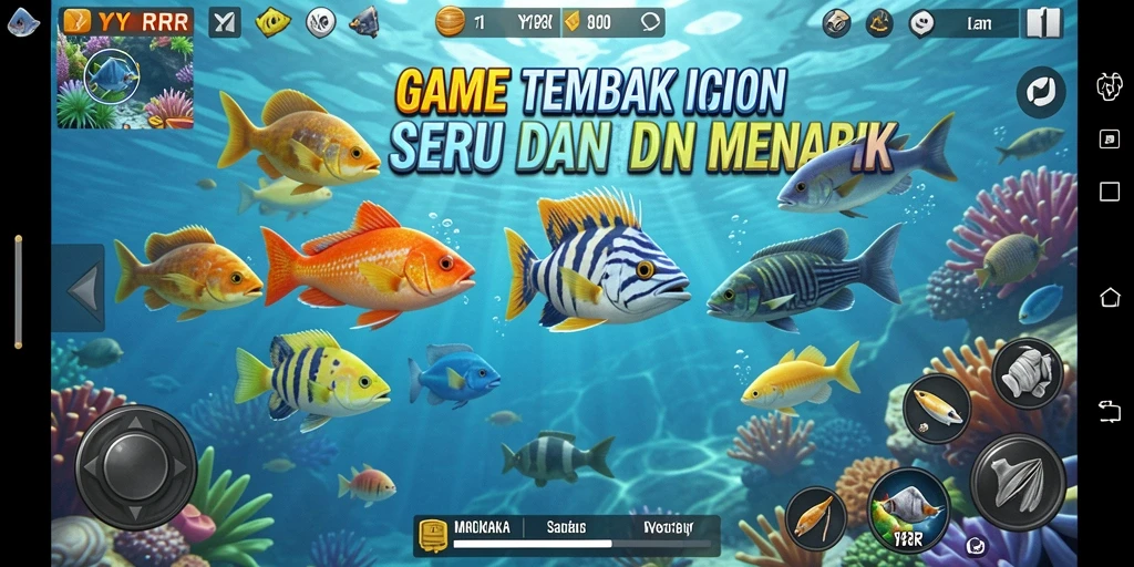 Gameplay Tembak Ikan menegangkan di YYRR.