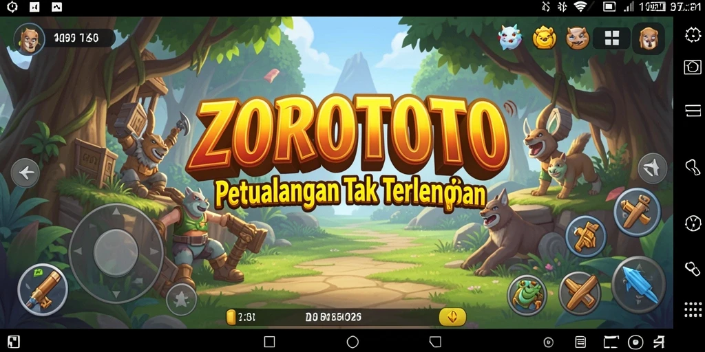 Tampilan gameplay ZOROTOTO yang memukau dan penuh tantangan.